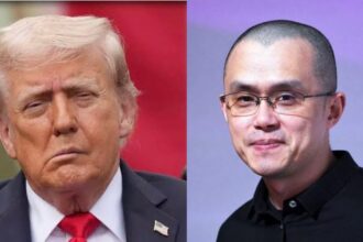 Donald Trump and Changpeng Zhao