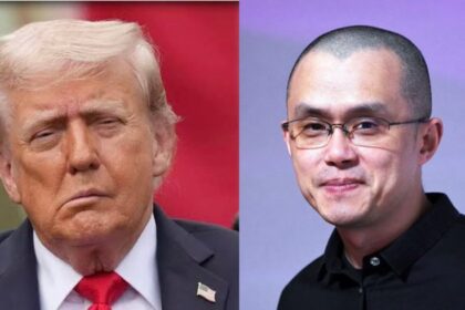 Donald Trump and Changpeng Zhao