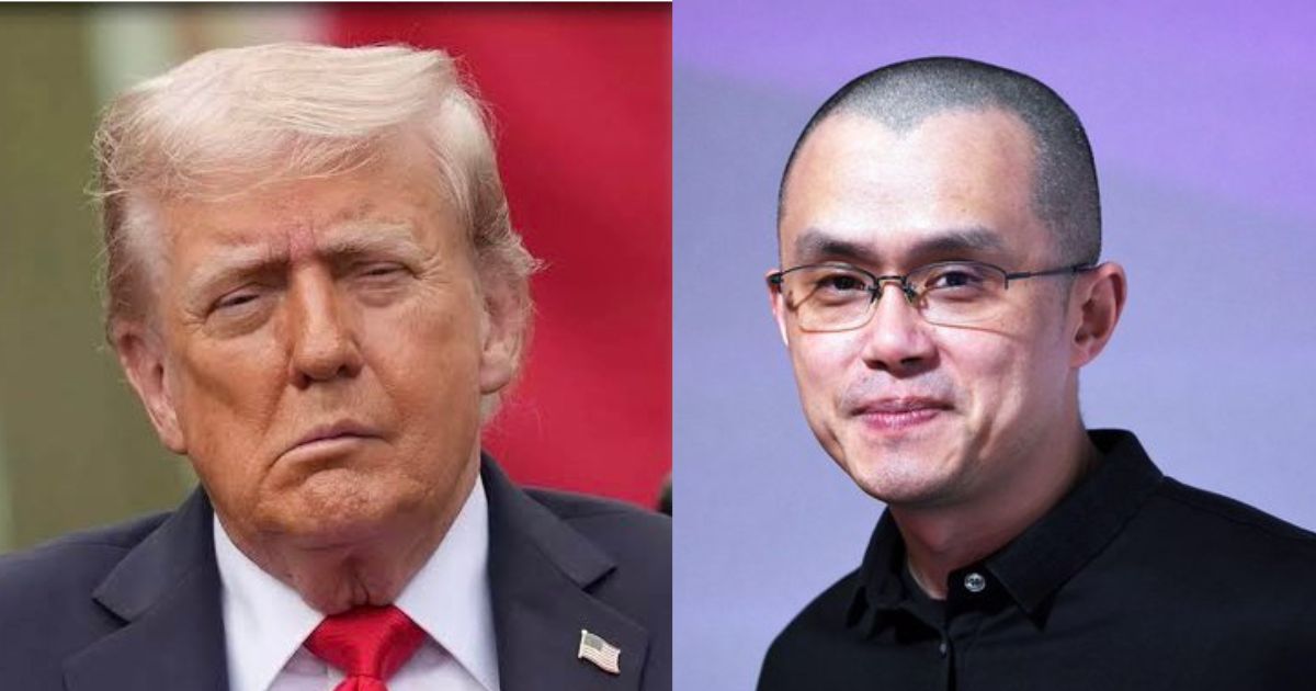 Donald Trump and Changpeng Zhao