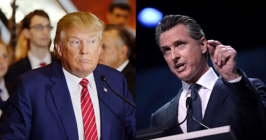 Donald Trump and Gavin newsom