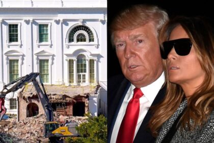 Donald Trump tried to hide Melania Trump’s reaction on dismantling the east wing.