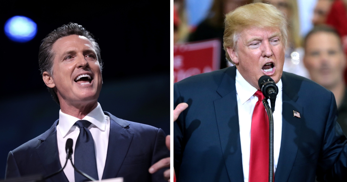 Donald Trump and Gavin Newsom’s war of words continues