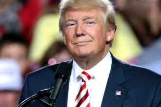 Donald Trump pictured at an event.