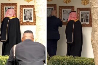 Donald Trump with Mohammed bin Salman