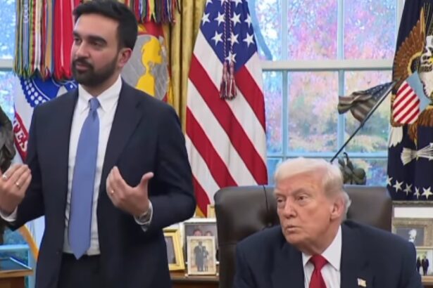 Zohran Mamdani with Donald Trump.