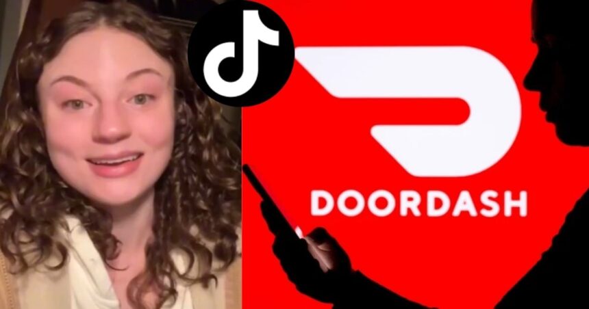 DoorDash delivery agent Olivia Henderson posted a video on TikTok