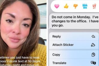 Texas mom fires over text by drunk boss