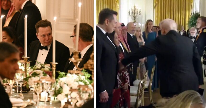 Elon Musk attended the White House dinner