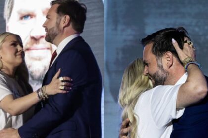 Erika Kirk talked about her hug with JD Vance