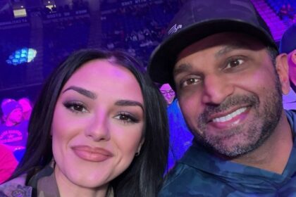 FBI director Kash Patel and his girlfriend Alexis Wilkins. (@JudiciaryDems|X.com).