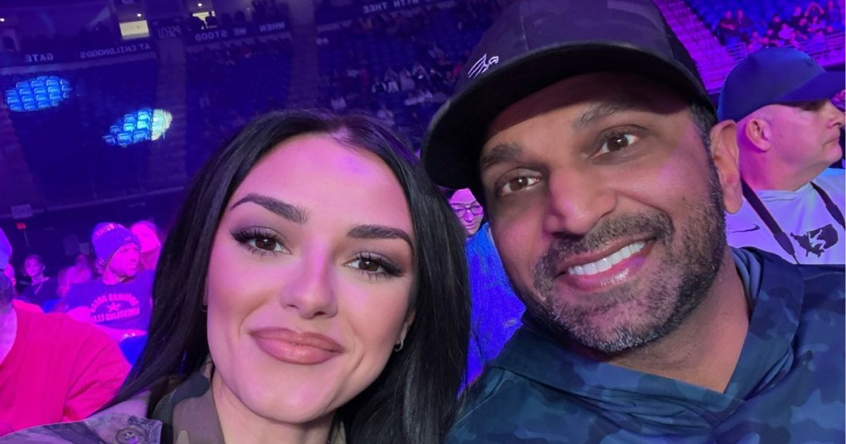 FBI director Kash Patel and his girlfriend Alexis Wilkins. (@JudiciaryDems|X.com).