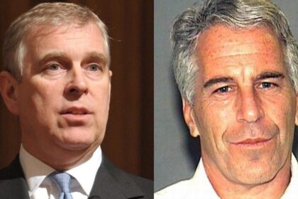 Former Prince Andrew and Jeffrey Epstein