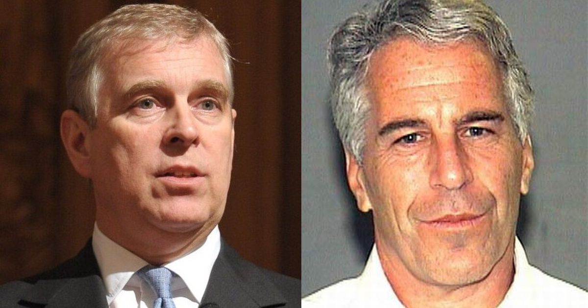 Former Prince Andrew and Jeffrey Epstein
