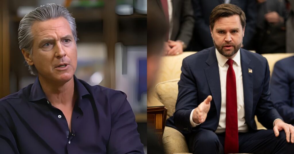 Gavin Newsom, JD Vance