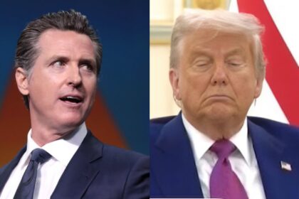 Gavin Newsom Trolls Donald Trump As He Dozes Off At White House Press Conference