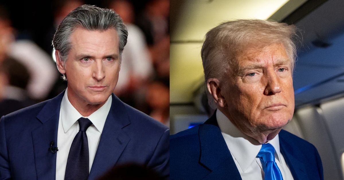 Gavin Newsom and Donald Trump