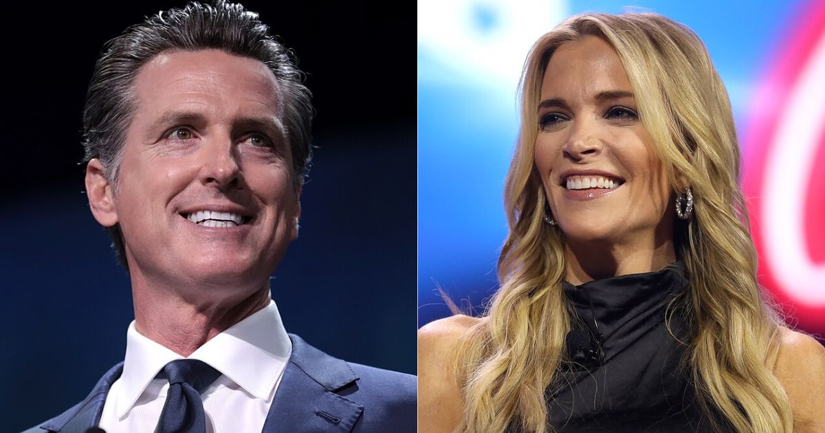 Gavin Newsom and Megyn Kelly