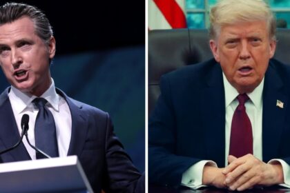 Gavin Newsom never misses a chance to take a swipe at Trump.