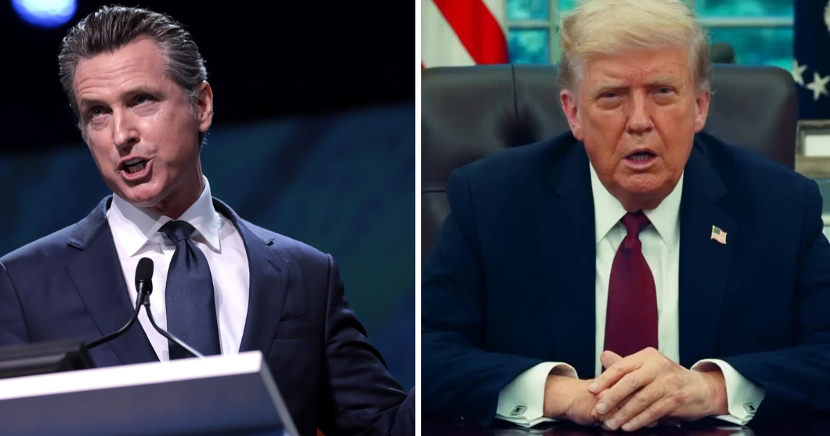 Gavin Newsom never misses a chance to take a swipe at Trump.