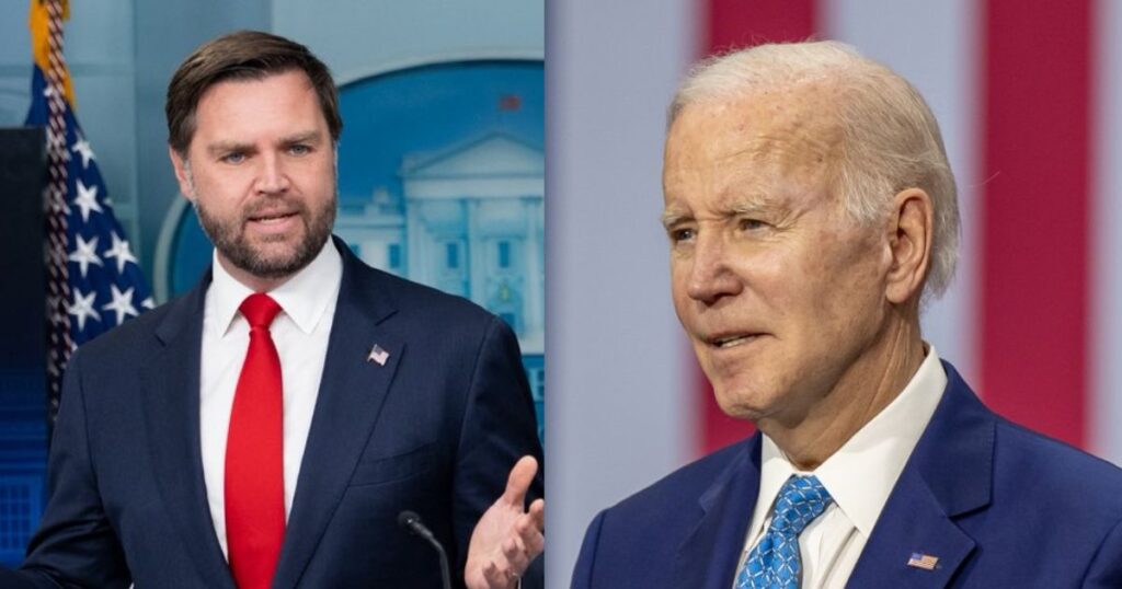 JD Vance and Joe Biden