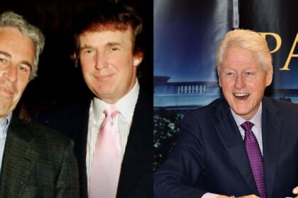 Jeffrey Epstein with Donald Trump and Bill Clinton