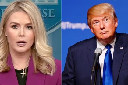 Karoline Leavitt was asked about Trump's health