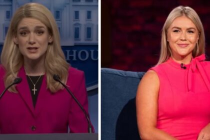 Ashley Padilla portrayed Karoline Leavitt in the sketch.