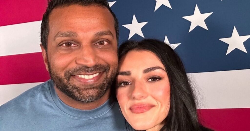 Kash Patel and Alexis Wilkins