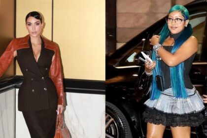 Kim Kardashian reacts to Backlash over North West’s new piercing.