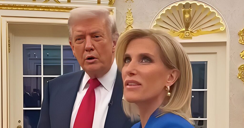 Laura Ingraham interviewed Donald Trump on The Ingraham Angle on Fox News