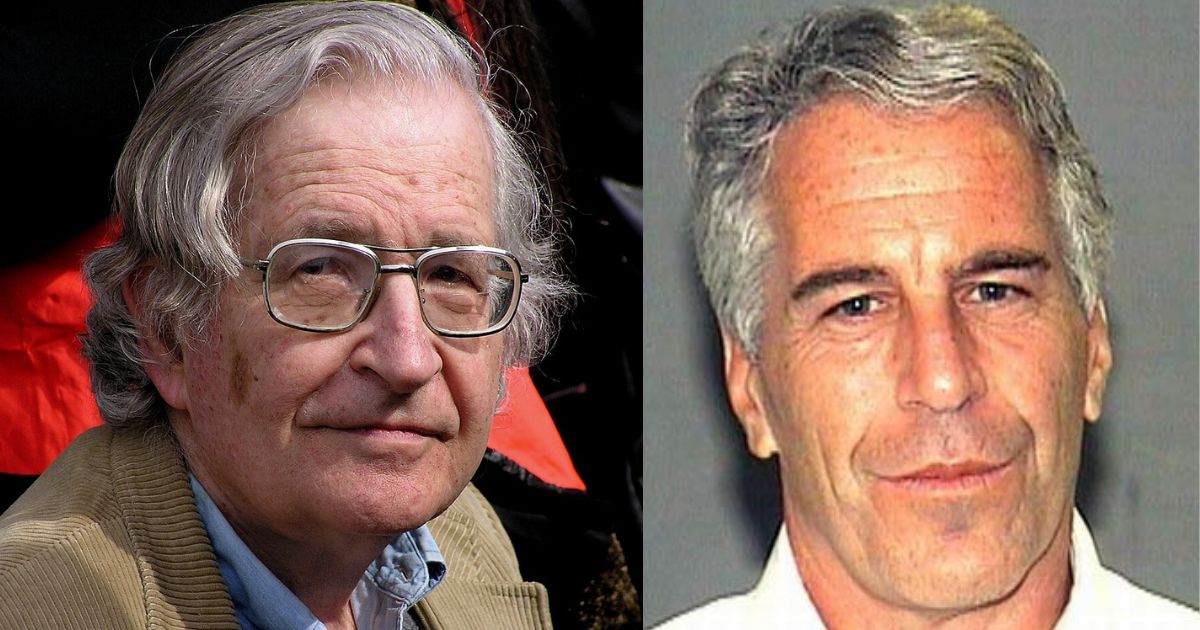 Lefts are furious over jeffrey Epstein's connection to Chomsky