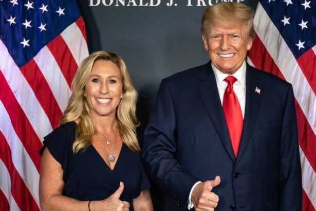 Marjorie taylor Greene and Donald Trump