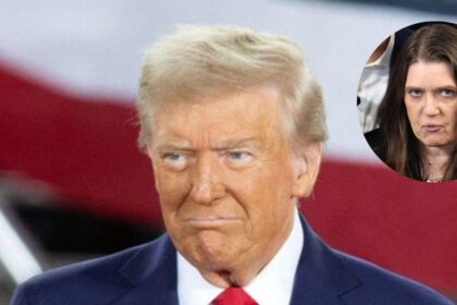 Mary Trump calls out Donald Trump after he insults a female reporter with a demeaning slur. (Main Image: (@flywithkamala|X.com) and Insert (@OliLondonTV|X.com).