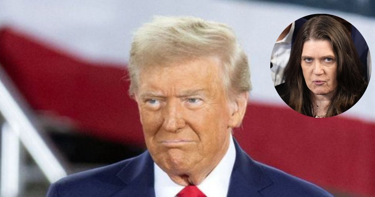 Mary Trump calls out Donald Trump after he insults a female reporter with a demeaning slur. (Main Image: (@flywithkamala|X.com) and Insert (@OliLondonTV|X.com).