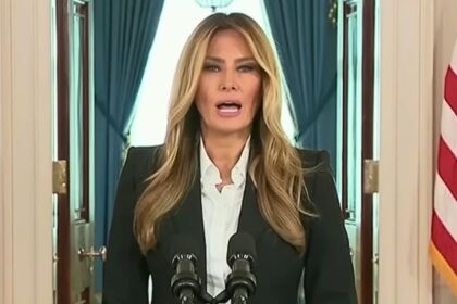 Melania Trump accepts the Patriot of the Year award amid renewed ‘Fake Melania’ chatter