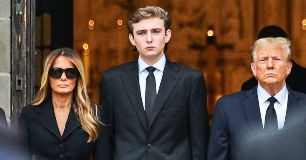 Barron Trump’s Awkward NYE Moment Sparks ‘Superhero’ Buzz