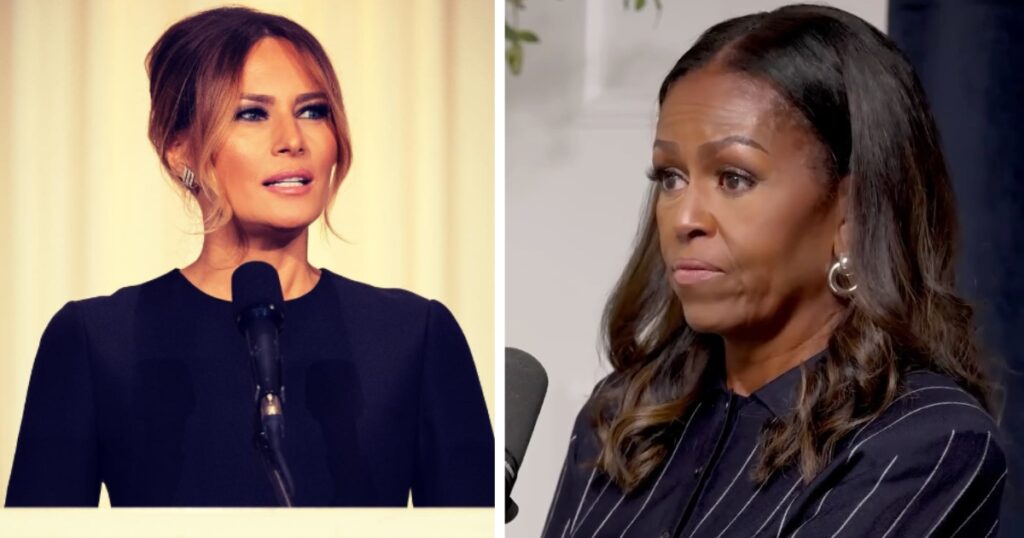 Melania Trump and Michelle Obama