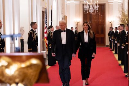 Donald Trump with Melania.