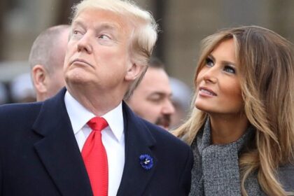 Donald and Melania pictured together.