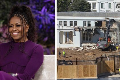 Michelle Obama spoke about East Wing demolition