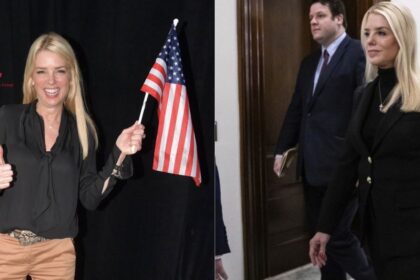 Pam Bondi’s style sometimes a hit, but critics say mostly a miss. (left- @GodlyNations|X.com) and ( right- @SaveAmericaNew|X.com).