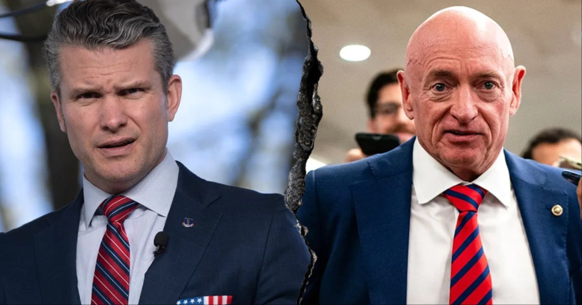 Pete Hegseth and Mark Kelly