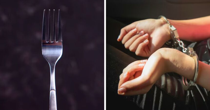 Police say 39-year-old Leticia Puentes stabbed her son behind the ear with a fork during a domestic dispute at their Miami-Dade home.