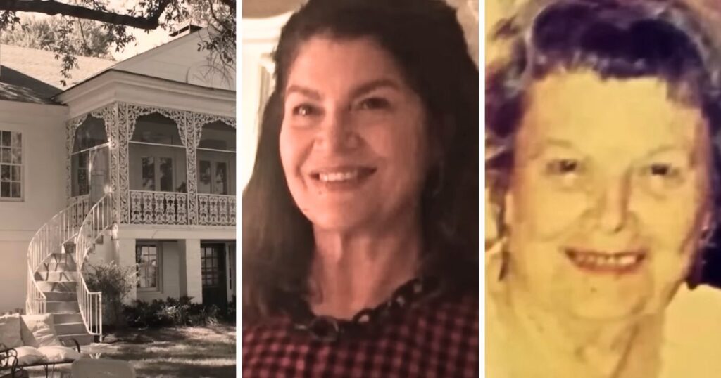 Martha McKay (M) was murdered in 2020by the same killer in her Snowden House bed-and-breakfast (L) by the same man who took her mom's (R) life