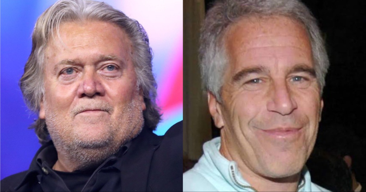 Steve Bannon and Jeffrey Epstein. (Image source: ww3mediaa/x)