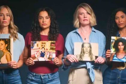 Survivors of Epstein’s abuse hold childhood photos in a new PSA urging Congress to release all remaining files