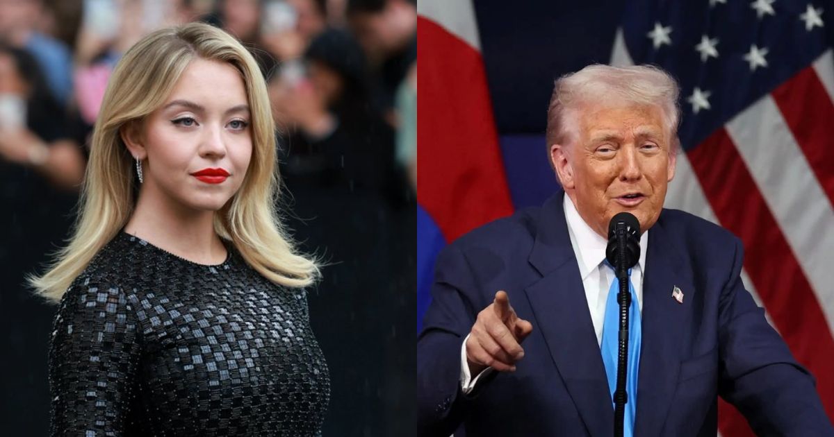 Sydney Sweeney reacts to Trump's praise