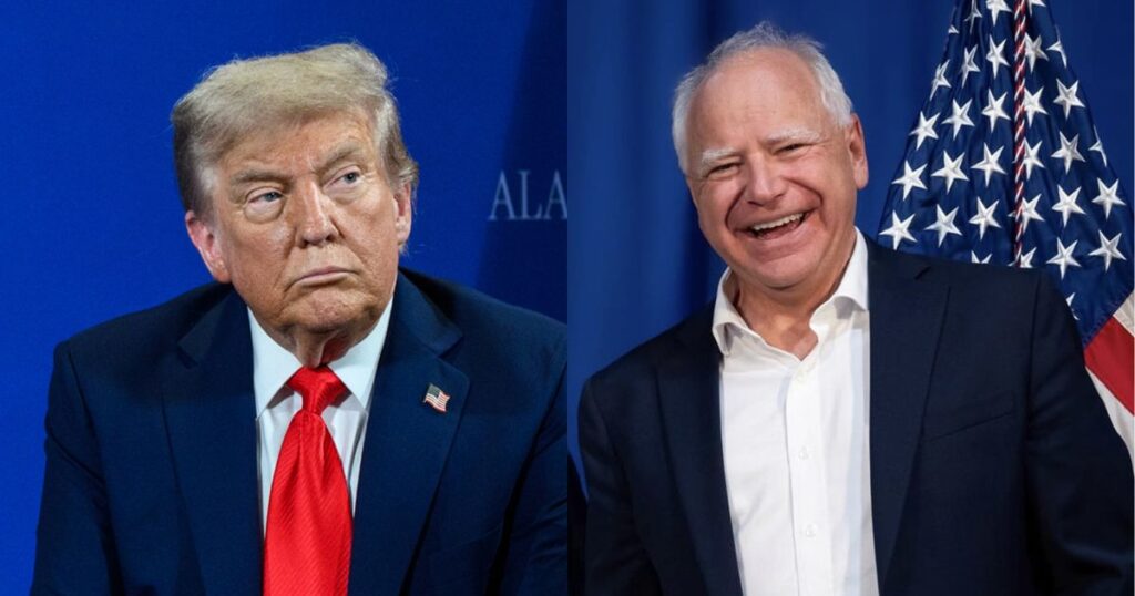 Tim Walz claps back at Trump