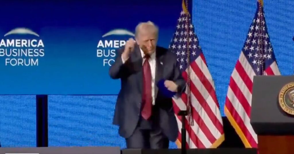 Donald Trump seen dancing after a string of GOP losses