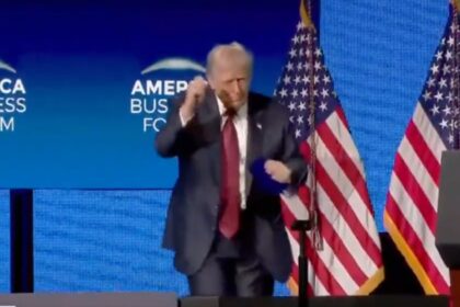 Donald Trump seen dancing after a string of GOP losses